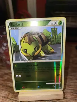 Pokemon TCG Turtwig 67/95 HGSS Unleashed Reverse Holo Common 2010 Nintendo - LP+ - Image 2