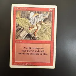 Magic The Gathering Earthquake Revised Edition MP - Image 1
