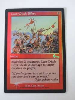 MTG - FOIL - Last-Ditch Effort - Urza's Legacy - (ULG) - NM - Image 1