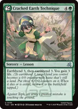 1x Cracked Earth Technique - Foil MTG - Avatar: The Last Airbender: Eternal-Lega - Image 1