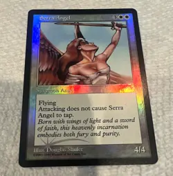 Wizards of the Coast Magic: The Gathering Serra Angel 7th Ed Foil English Rare - Image 1