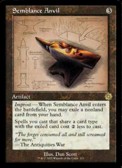 The Brothers' War: Retro Frame Artifacts #115 Semblance Anvil (Schematic) - Image 1