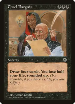 1x Cruel Bargain - LP - Portal Block - mtg - SPARROW MAGIC - Image 1