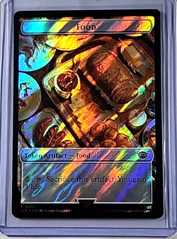 MTG Magic the Gathering Lord of the Rings LOTR Surge Foil #22 Smaug / Food Token - Image 2