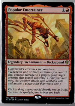 Popular Entertainer 192/361 Rare Foil Baldur's Gate MTG Near Mint - Image 1