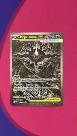 Mega Darkrai EX 116/084 Pitch Black SIR NM Pokemon Card - Image 1