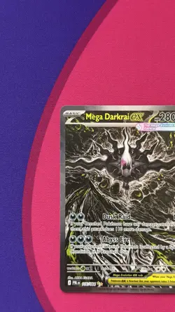 Mega Darkrai EX 116/084 Pitch Black SIR NM Pokemon Card - Image 2