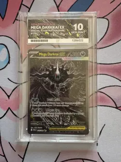 Pokemon TCG Pitch Black Mega Darkrai EX 116/084 SIR - Graded Ace 10 - All sub 10 - Image 1