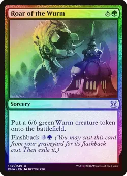 Roar of the Wurm FOIL Eternal Masters NM Green Uncommon MAGIC CARD ABUGames - Image 1