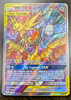 Moltres & Zapdos & Articuno GX - SM210 - Pokemon Sun & Moon Promo Rare Card NM - Image 1