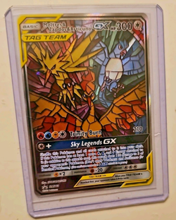 Moltres & Zapdos & Articuno GX SM210 Sun & Moon Stained Glass Promo Pokemon NM - Image 3