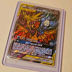 Moltres & Zapdos & Articuno GX SM210 Sun & Moon Stained Glass Promo Pokemon NM - Image 4