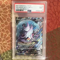 Pokemon Galarian Articuno V Alt Full Art 170/198 Chilling Reign Holo PSA 9 - Image 1