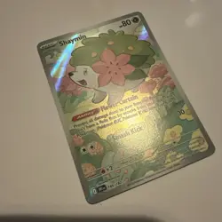 Pokemon TCG Shaymin Illustration Rare Holo Card 185/182 Destined Rivals Series - Image 2