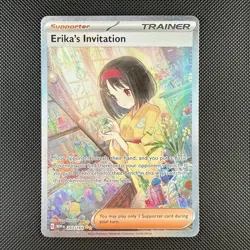 Pokemon TCG Erika's Invitation 203/165 Scarlet & Violet 151 Full Art Holo Card - Image 1