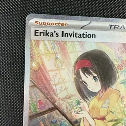 Pokemon TCG Erika's Invitation 203/165 Scarlet & Violet 151 Full Art Holo Card - Image 3