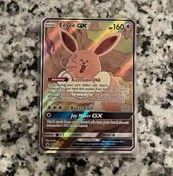 Pokemon TCG Eevee GX SM233 SM Promo Holo English 160 HP Basic GX - Image 1