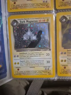 Pokemon Dark Magneton TCG Holo Rare Card 11/82 Unlimited - Image 1