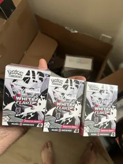 3 Pokemon White Flare Booster Bundles Sealed - Image 1
