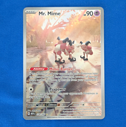 Pokemon TCG Mr. Mime 179/165 SV 151 Illustration Rare Holo English 2023 - Image 1
