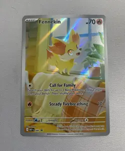 Pokemon TCG Mega Evolution Promo Fennekin 080 Promo Holo English 70 HP - Image 1