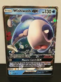 Wishiwashi GX 63/236 Holo Ultra Rare Pokemon Cosmic Eclipse - Image 1