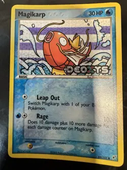 2005 Pokemon Magikarp 64/107 Deoxys Reverse Holo Stamped - Image 1