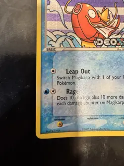 2005 Pokemon Magikarp 64/107 Deoxys Reverse Holo Stamped - Image 5