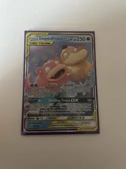 Pokemon TCG Slowpoke Psyduck Tag Team GX Holo Ultra Rare Card 011/094 - Image 2