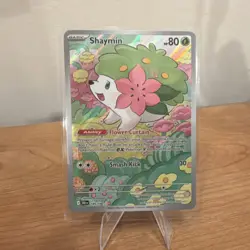 Pokemon Shaymin 185/182 Sv10: Destined Rivals Illustration Rare Holo 80 HP Engl… - Image 1