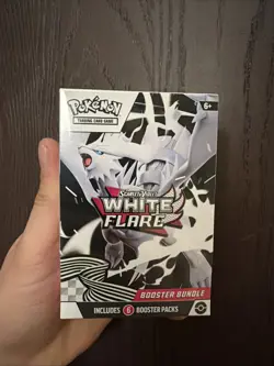 Pokemon TCG Scarlet & Violet White Flare 6 Booster Packs Box Factory Sealed New - Image 1
