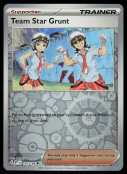 Team Star Grunt 195/198 Uncommon Scarlet & Violet Pokemon Reverse Holo Near Mint - Image 1