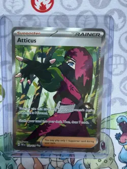 Atticus 133/131 Ultra Rare Full Art Trainer - Prismatic Evolutions PRE Pokemon - Image 1