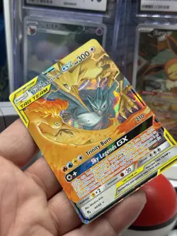 Pokemon Moltres Zapdos Articuno Holo Ultra Rare Full Art Tag Team GX - Image 1