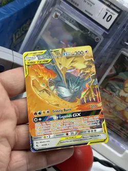 Pokemon Moltres Zapdos Articuno Holo Ultra Rare Full Art Tag Team GX - Image 2