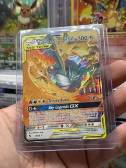 Pokemon Moltres Zapdos Articuno Holo Ultra Rare Full Art Tag Team GX - Image 4