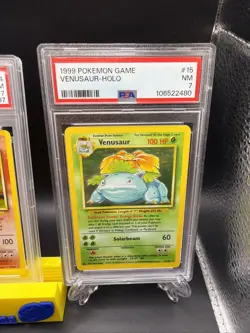 1999 Pokemon Base Set Unlimited Charizard Venusaur Blastoise Holo PSA 7 Lot - Image 4