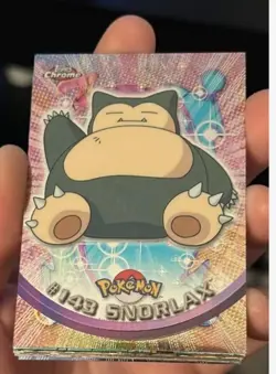 2000 TOPPS CHROME SERIES 1 POKEMON T.V. #143 SNORLAX NM-Just Found ready2grade - Image 2