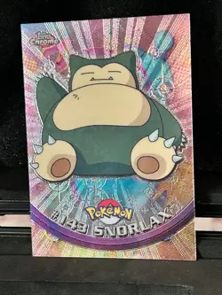2000 TOPPS CHROME SERIES 1 POKEMON T.V. #143 SNORLAX NM-Just Found ready2grade - Image 3