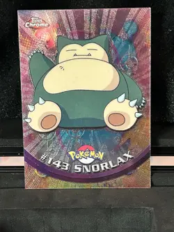 2000 TOPPS CHROME SERIES 1 POKEMON T.V. #143 SNORLAX NM-Just Found ready2grade - Image 4