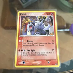 Entei 1/17 Pop Series 2 Holo Pokemon TCG LP/MP - Image 1