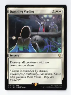 Damning Verdict Normal R Final Fantasy MTG Magic the Gathering Card NM - Image 1