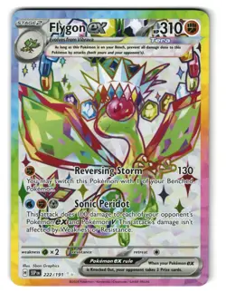 Flygon ex 222/191 Holo Ultra Rare Surging Sparks Pokemon NM - Image 1