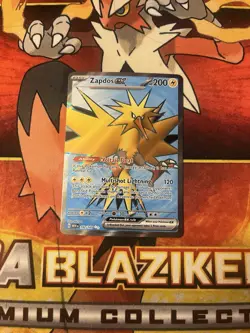 Zapdos ex 192/165 Full Art Ultra Rare – Pokemon 151 SV2a – Near Mint PACK FRESH - Image 1