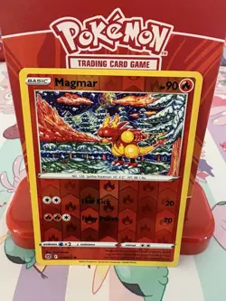 Pokemon Magmar 019/172 Brilliant Stars Reverse Holo LP - Image 1