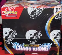 Pokemon TCG Mega Evolution Chaos Rising Booster Box Factory Sealed New 36 Packs - Image 2