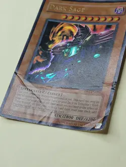 Yugioh Dark Sage DB1-EN096 Ultra Rare Unlimited Holo Dark Beginning 1 DAMAGED - Image 2