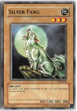 Yugioh - Silver Fang LOB-010 Unlimited - The Legend of Blue Eyes White Dragon - Image 1