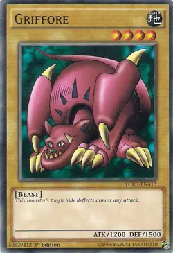 Griffore YGLD-ENA13 King of Games: Yugi's Legendary Decks Yu-Gi-Oh 1st Ed NM/M - Image 1