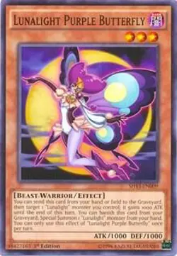 Lunalight Purple Butterfly SHVI-EN009 Shining Victories Yu-Gi-Oh 1st Edition NM - Image 1